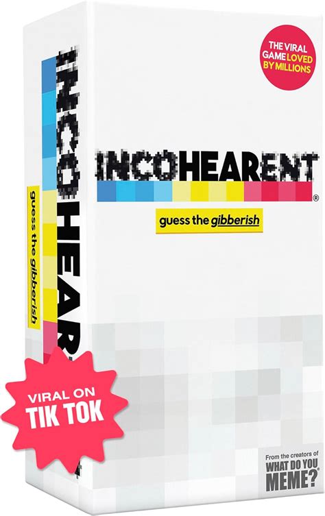 Incohearent Adult Party Game .